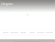 Tablet Screenshot of cheminees-origine.com